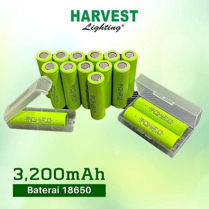 BATERAI 18650 -PAKET BATTERY LITHIUM ION FLATHEAD HARVEST LED ORIGINAL
