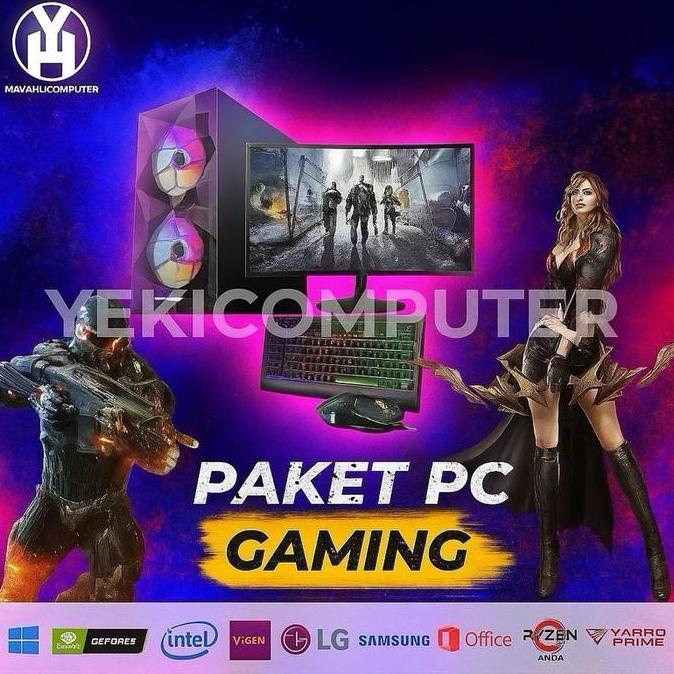 PROMO PC Gaming & Editing Rakitan | Siap Live Streaming | Fullset Monitor 24 Inch