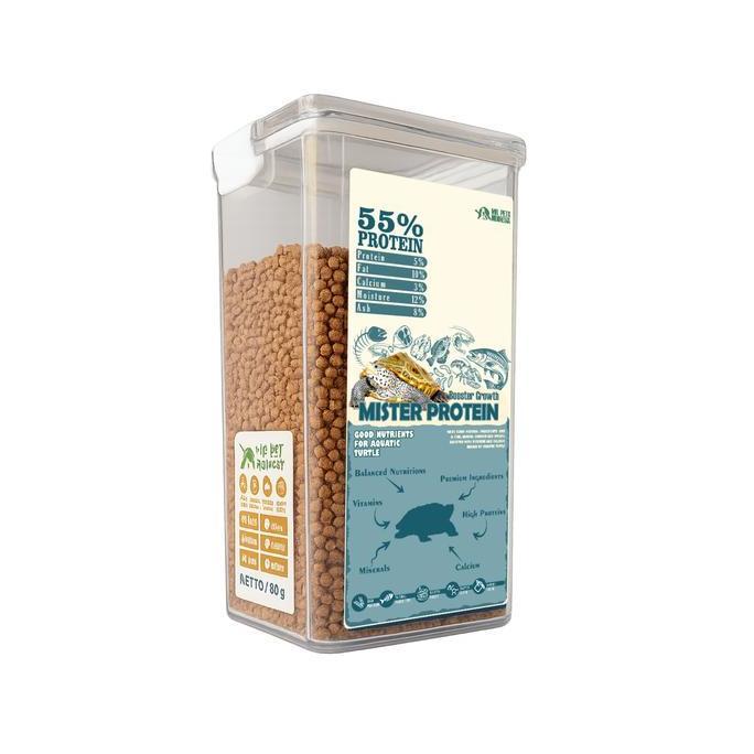 MR PROTEIN - Turtle food High Protein / pelet kura kura air / makanan kura air brazil, res, dbt, ast