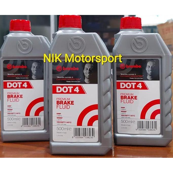 MINYAK REM BEMBO DOT4 500ML / BRAKE FLUID BREMBO DOT4 500ML ORIGINAL RESTOCK