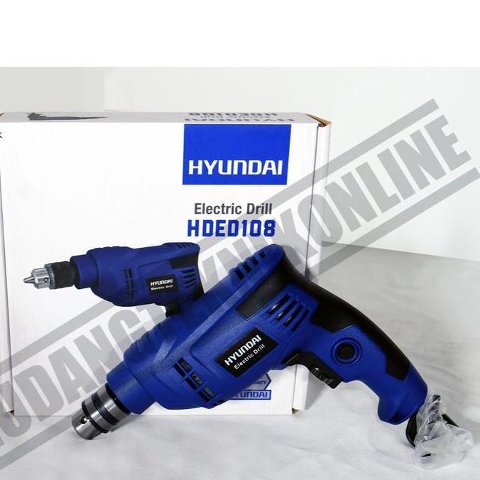 RANMEU MESIN Bor Besi Kayu 10mm HDED HYUNDAI / Electrik Drill HYUNDAI 10mm Mesin Bor Listrik 10 mm B