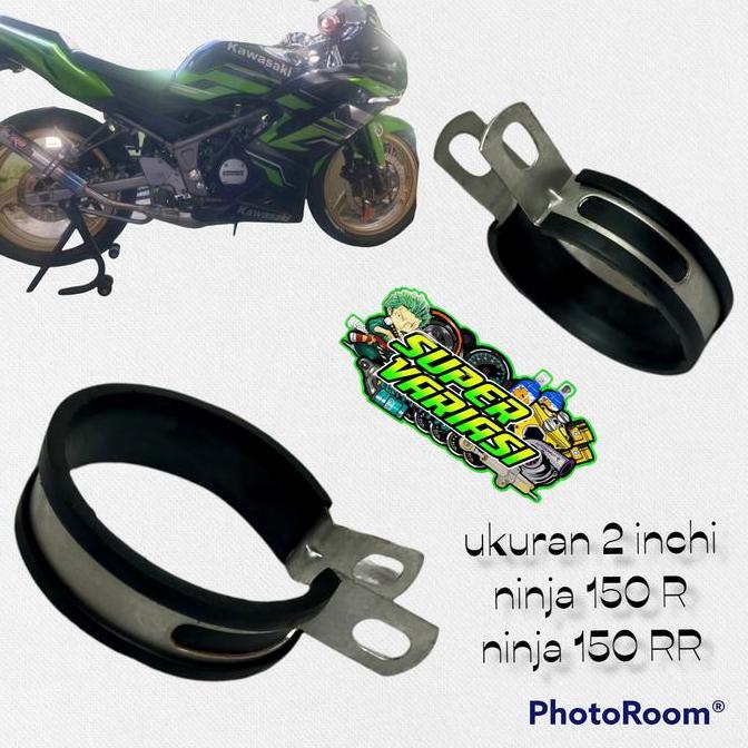 KLEMAN KNALPOT SILENCER NINJA 150R NINJA 150RR GANTUNGAN KNALPOT NINJA SV27