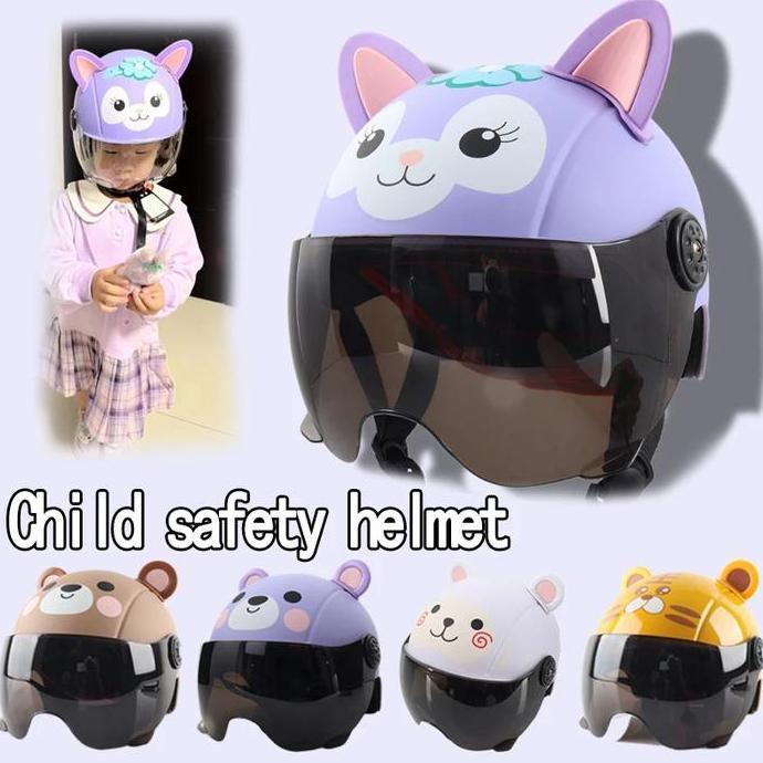 CALYEUM Hiasan Telinga Kucing Motor/Modifikasi Stiker Helm Aksesoris Telinga