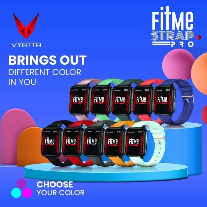 Dext- Vyatta Fitme Strap Pro 20/22 Mm For Vyatta Fitme Smarttch Black Blue