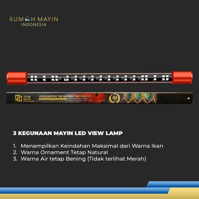 Lampu LED View MAYIN Aquarium ikan Arowana / Arwana Packing PVC - View Mayin