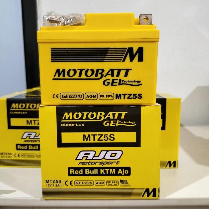 Promo Aki motor Honda Verza Motobatt MTZ5S Aki Kering / Aki Gel Diskon