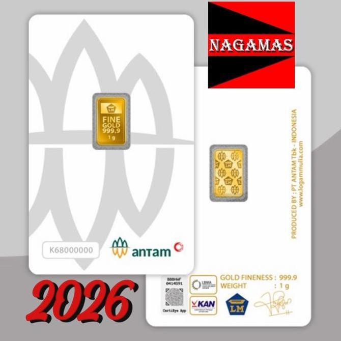 ANTAM LOGAM MULIA CERTIEYE 1 GRAM, LM ANTAM CERTIEYE, EMAS BATANGAN KEPINGAN 1 GRAM