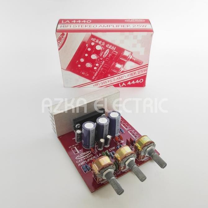 KIT POWER AMPLIFIER STEREO 12V DC LA4440 DISKON