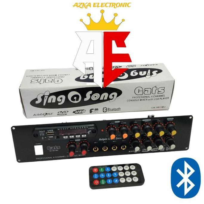 KIT MIXER 4 CHANNEL PLUS DIGITAL ECHO TONE CONTROL MP3 BLUETOOH TERMURAH