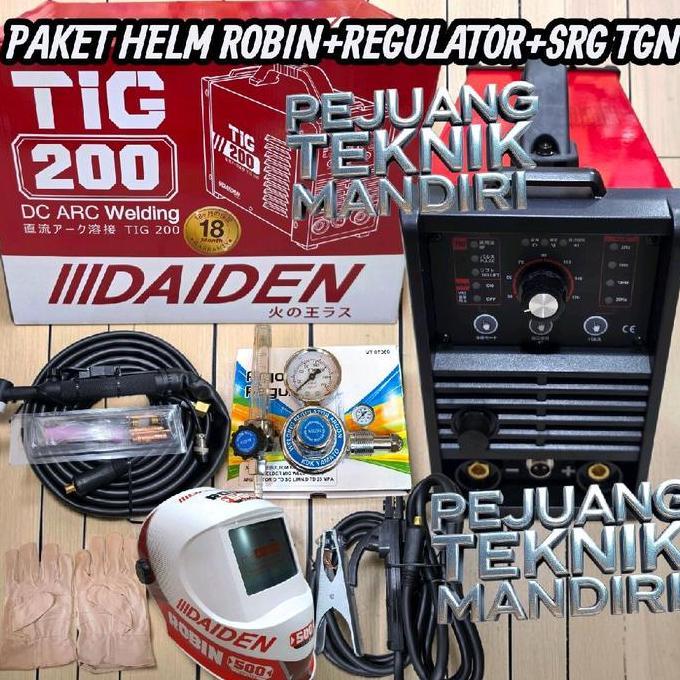 Mesin Las Argon Daiden Tig 200 Pulse / Trafo Las Argon Daiden Tigi 200 Terbaru 