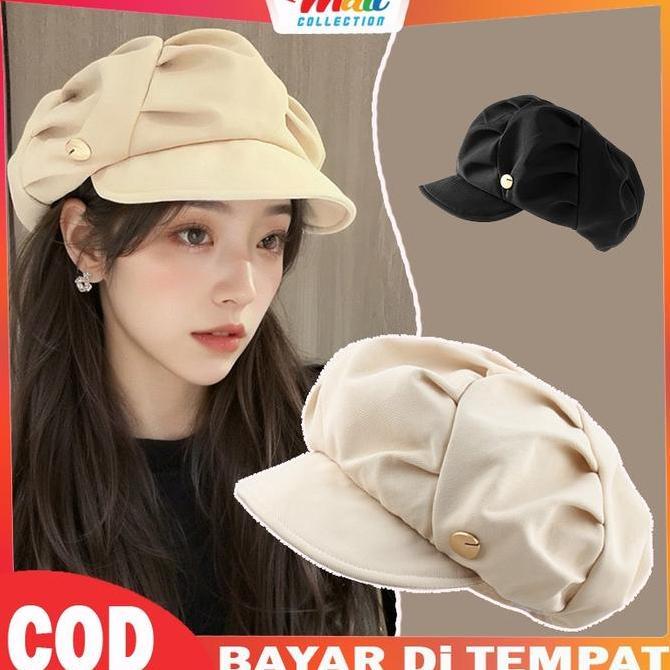 Pilihan - Mall Topi Fashion Wanita Model Baret Bucket Style Korea Hat21