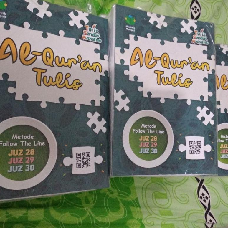 Ziyadbooks - Buku Tulis Belajar Alquran Tulis  Juz 28 29 30 Metode Follow The Line Menulis Alquran J
