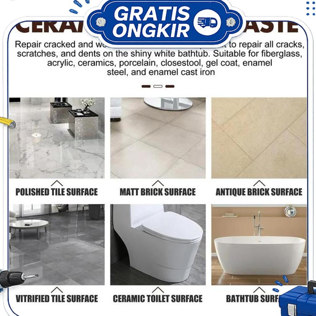 Lem Batu Alam 900G Lem Marmer Dan Granit / Lem Perekat Batu Alam