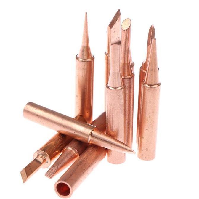 SPT 6 in 1 Mata Solder Tembaga/Ujung Solder Logam Tembaga/Solder Tip/Ujung Tembaga Murni/Tips Besi S