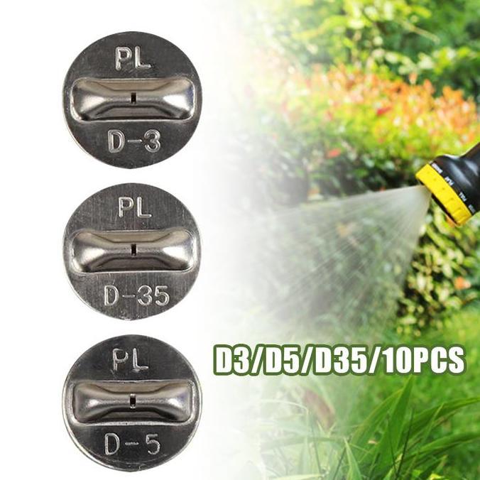 BEZEIN 10pcs Plat Nozzle Semprot Plat Kepala Nozzle Stik PLD-3 PLD-3,5 PLD-5 D-3 D-3,5 D-5