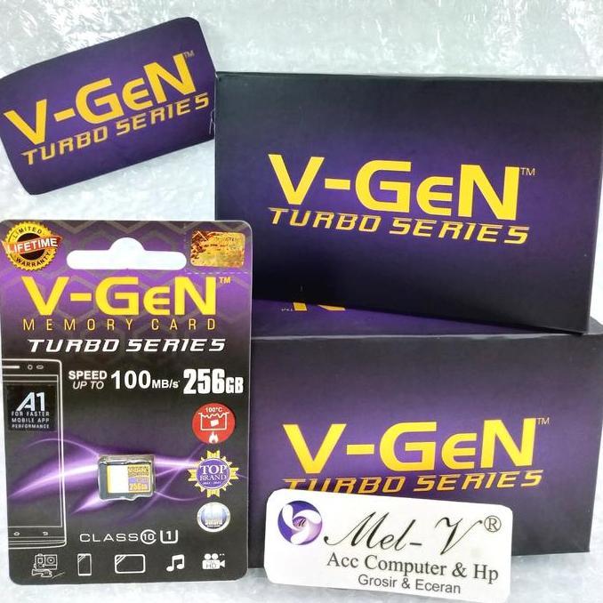 V-gen Micro SD Vgen 256GB Class 10 TURBO SERIES Memory Card Original N