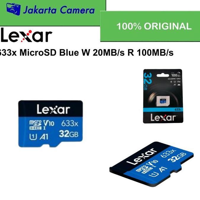 Lexar MicroSD Micro SD 633x SDXC 32gb 64gb 128gb 256gb