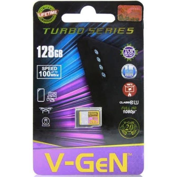 Micro SD 128GB 256GB 512GB Class 10 Turbo Series V-Gen Memory Original Vgen MicroSD Class 10