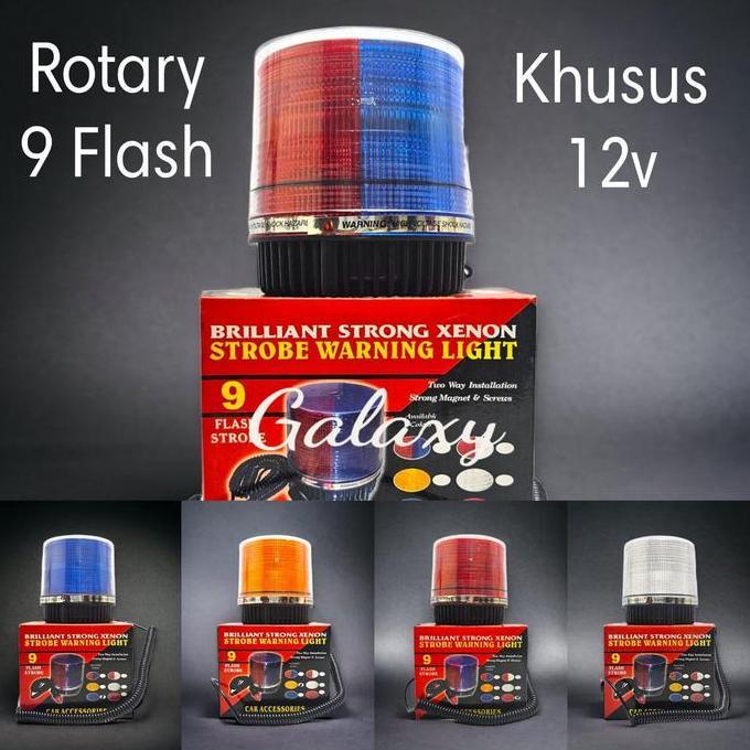 Lampu Rotari / Rotary 9 Blitz 12V