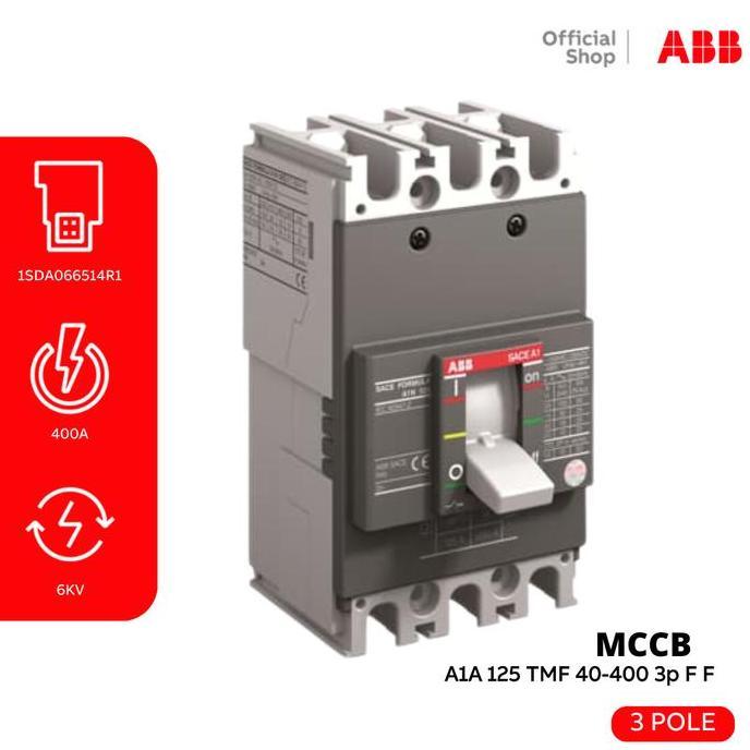 ABB MCCB A1A 125 TMF 40-400 3P 40A 10kA 1SDA066514R1