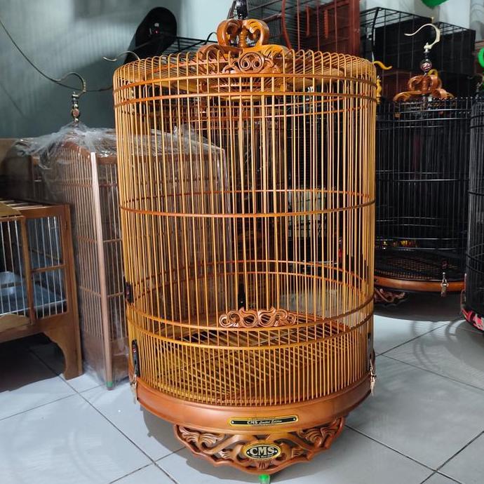 Sangkar Burung Murai Batu No2,Tebok Ukir Jati Halusan,Terlaris