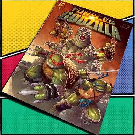BUKU KOMIK TEENAGE MUTANT NINJA TURTLES X GODZILLA 1-4 VA99