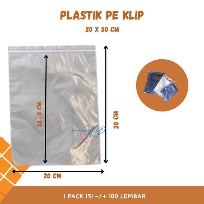 Things- Plastik Klip 20X30 Ziplock Zipper 20 X 30 Cm