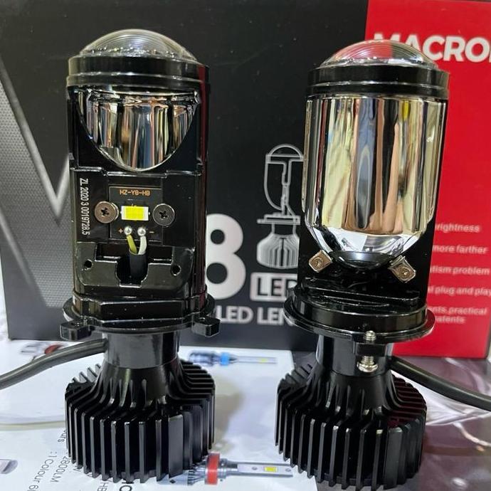 // Bohlam Led Mini Proji H4 V88 Macrone //