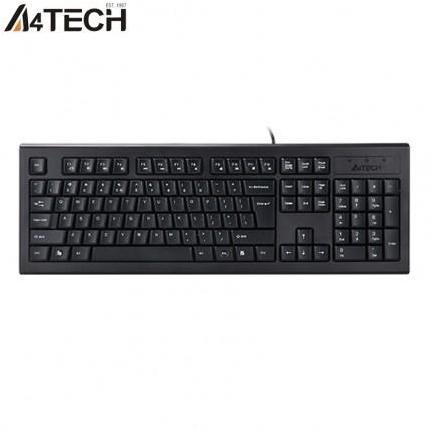 A4TECH KRS-85 USB KEYBOARD DENGAN GARANSI 1 TAHUN DAN DESAIN NATURAL A ROUNDED EDGE KEYCAPS HITAM RE