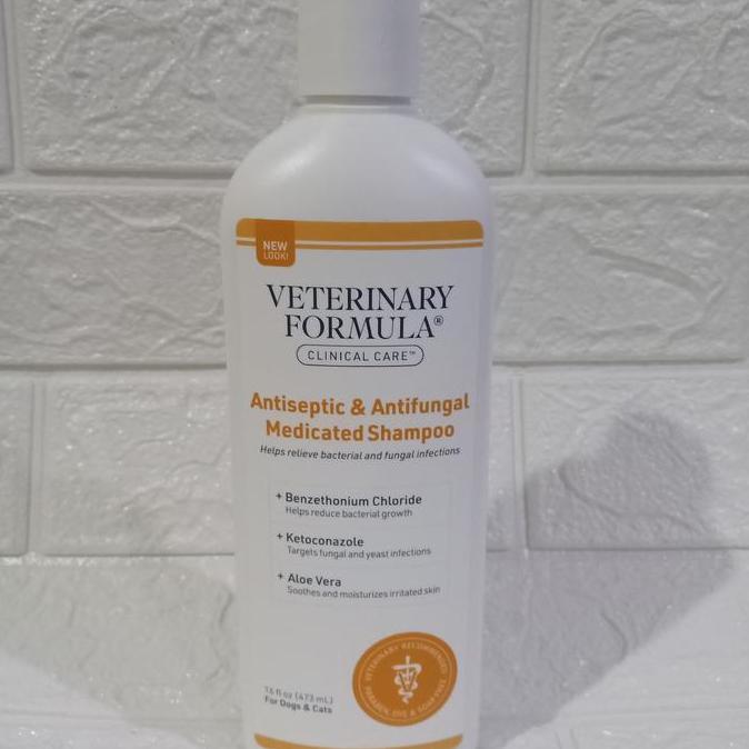 Veterinary Formula Shampo antiseptic antifungal medicated anti jamur