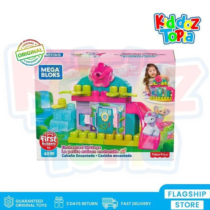 Mega Bloks First Builders Lil' Fairies Enchanted Cottage GKX80