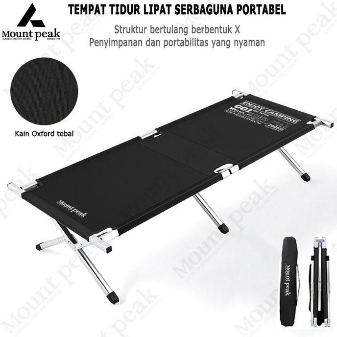 BEBAS ONGKIR - Mountpeak Bed Folding Bed  Velbed Folding / Lipat Portable Camping