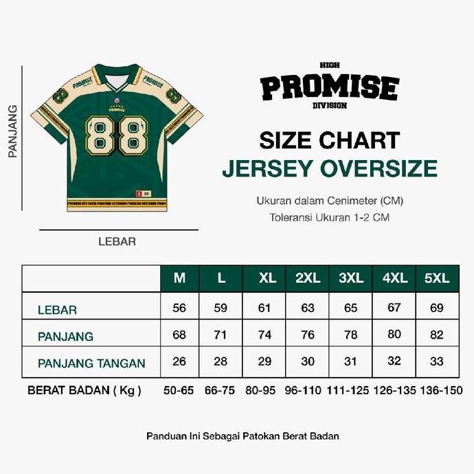 SHANBIU PROMISE Jersey Vintage Oversize Boxy Promise  Jumbo Big Size Skena Pria Wanita Unisex Tshirt