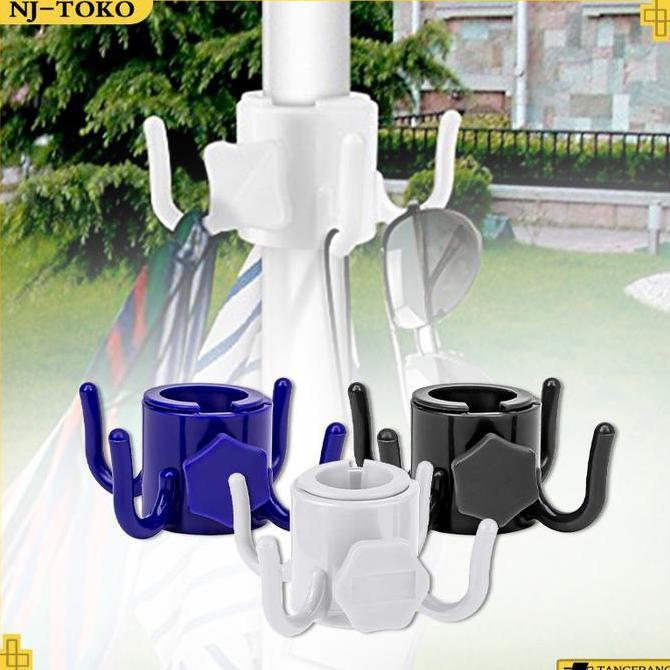 EYAMUY Hook Payung Kerai Taman Plastik Kait Payung Kerai Taman Tahan Lama Untuk Diameter 25-32mm