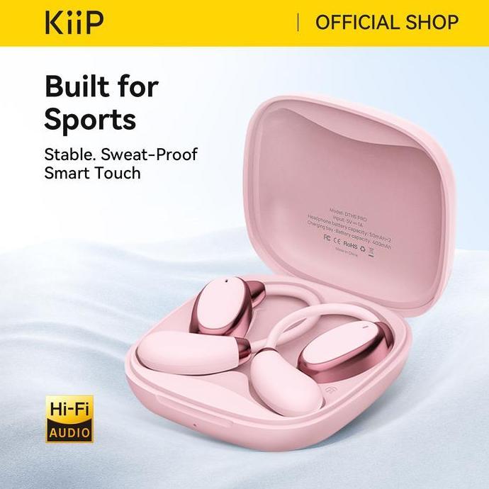 KIIP WIRELESS DTH5 TWS BLUETOOTH HEADSET HEADPHONE EARPHONE EARHOOK