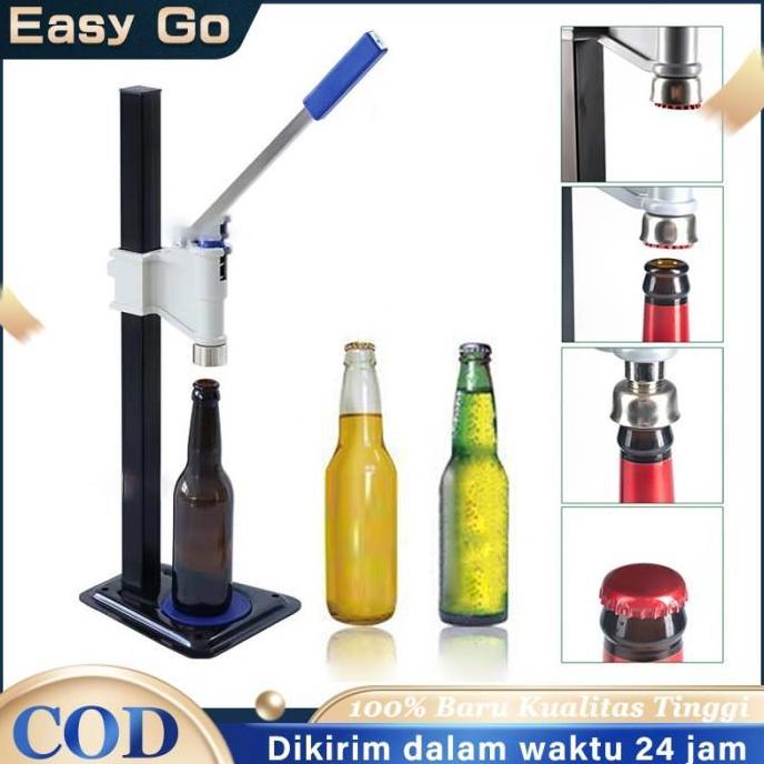 QYUISHOP Alat Press Tutup Botol Crown Cap Bottle Alat Press Tutup Botol Beer Utk Tutup Botol Crown