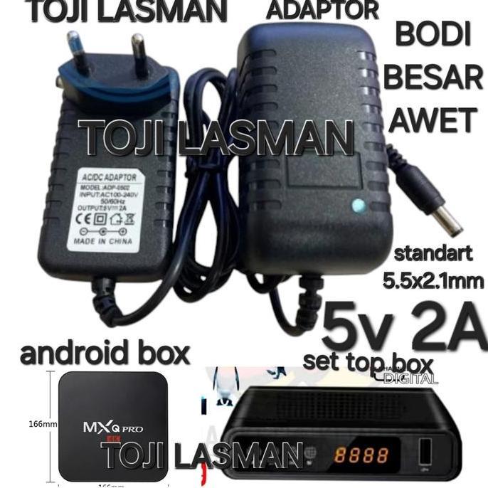 ( ADAPTOR STB SET TOP BOX BOK 5V 2A ) COLOKAN PSU TRAVO POWER SUPPLY ANDROID BOX BOK STB ADVAN ADVAN