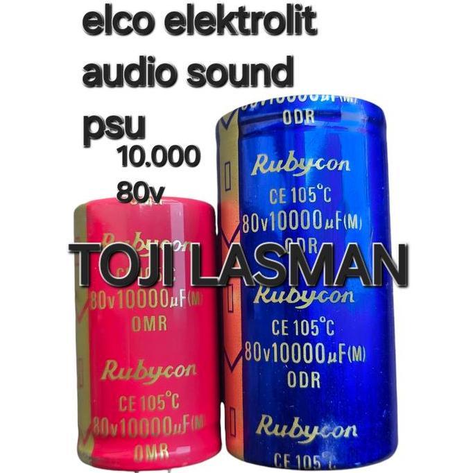 ( 10.000 UF 80V )    80V10000UF (M) 10000 80 V VOLT 10000UF 10.000UF ODR OMR  RUBYCON RUBICON ELKO E