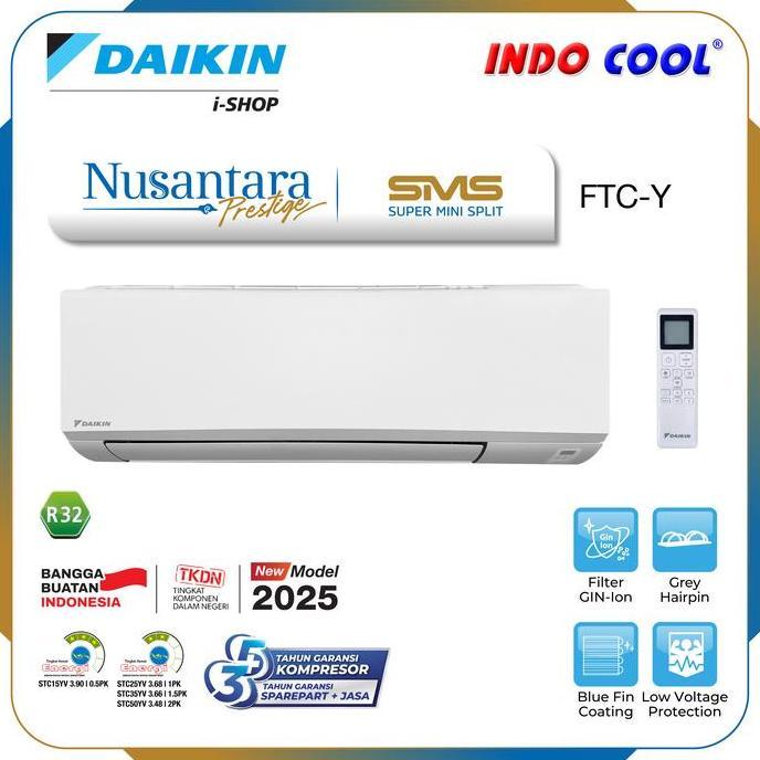 Bestseller- AC DAIKIN STANDART 1 PK 1PK FTC25 FTC25Y Nusantara Prestige