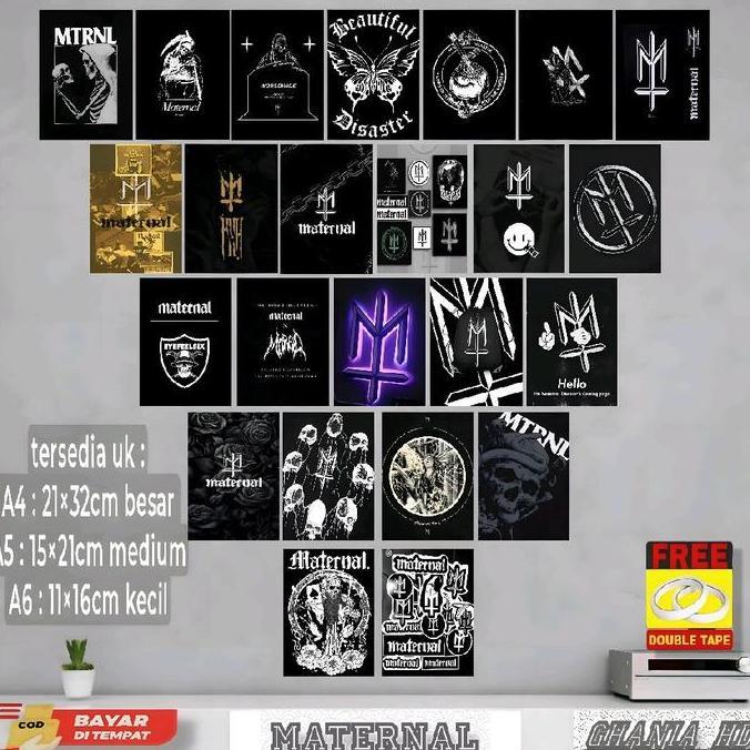 Ra - [Poster] Maternal Keren [Free Perekat] A6 50 Pcs / Walldecor /Poster Aesthetic/ Hiasan Dinding 