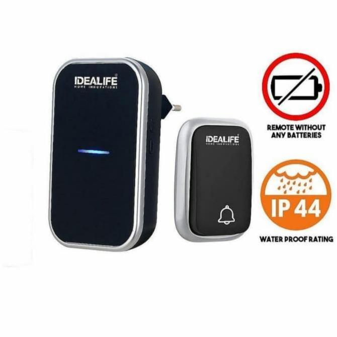 * Door Bell / Bel Pintu / Bel Rumah Wireless Idealife Il-295 Kinetik *