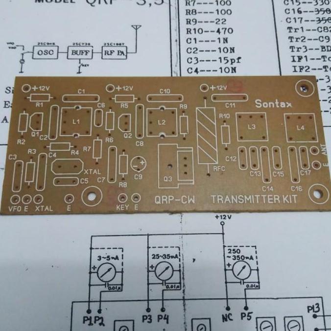 PCB PEMANCAR HF CW QRP AM 5WATT STX27
