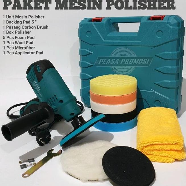 Mesin Poles Rotary Paket Dengan Busa Poles Tinggal Pakai
