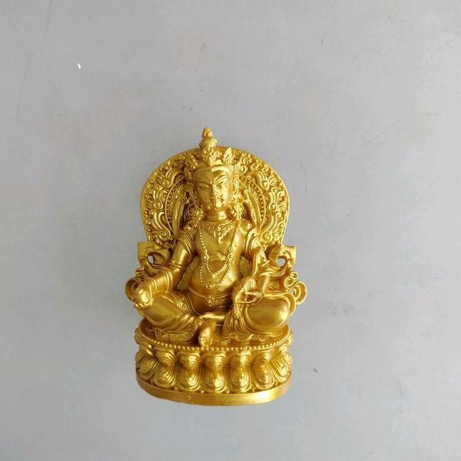 #@#@#@#@] patung jambala kuning 8 cm fiber yellow dzambhala dewa kekayaan kuvera kubera jhambala