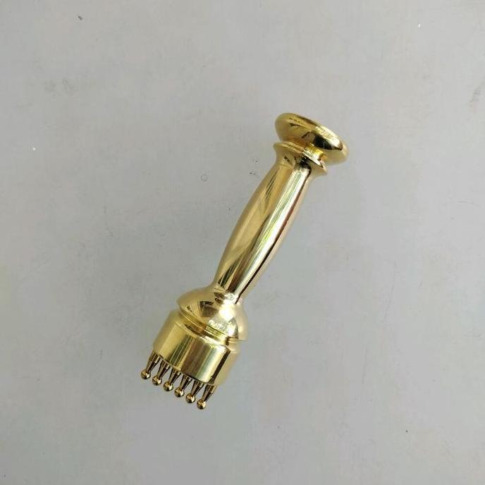 Buruan beli] jarum sisir emas 6 sinar part alat terapi pijat tuina chuzhen tembaga