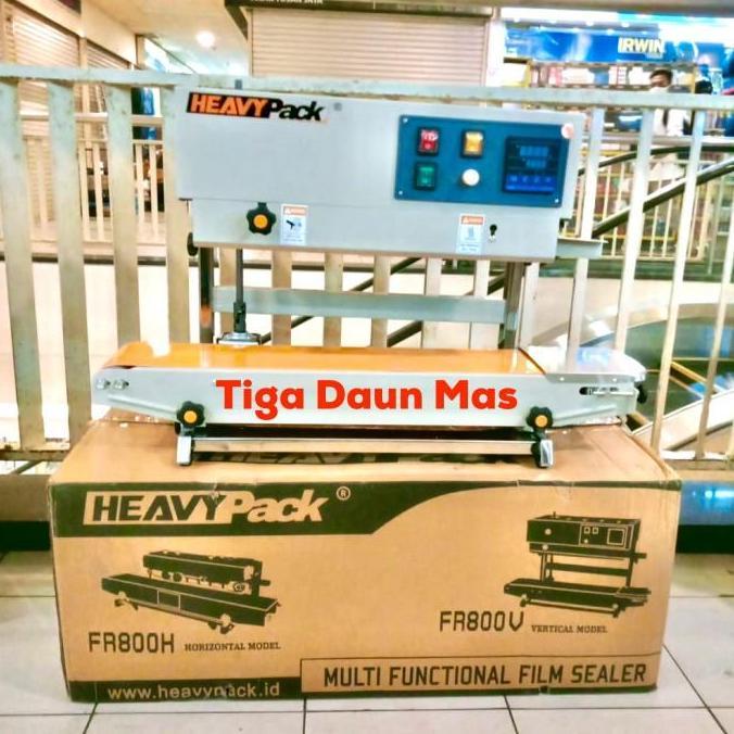 CONTINOUS BAND SEALER MESIN SEGEL PLASTIK FR-800PV VERTIKAL HEAVYPACK //