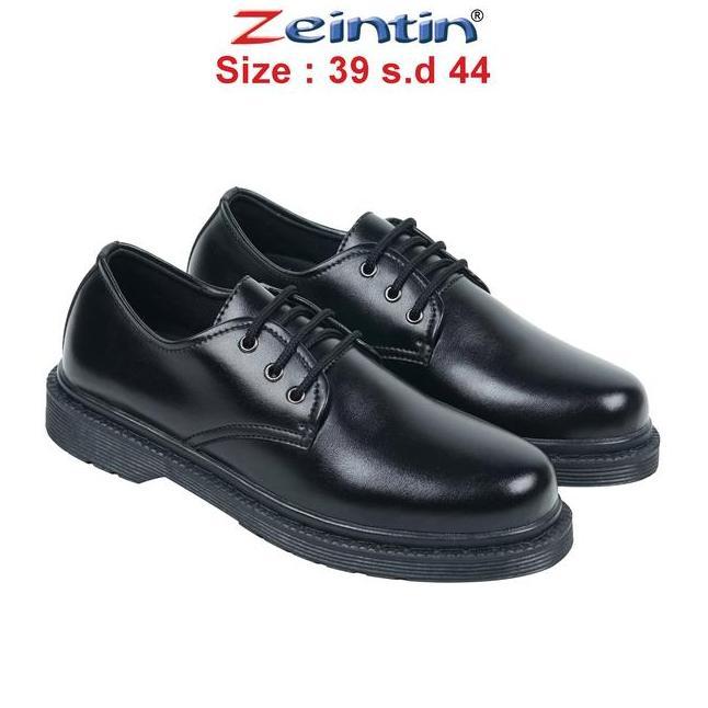Zeintin Sepatu Formal Pria Full Hitam Pantofel Tali Docmart Pria Loafers Od