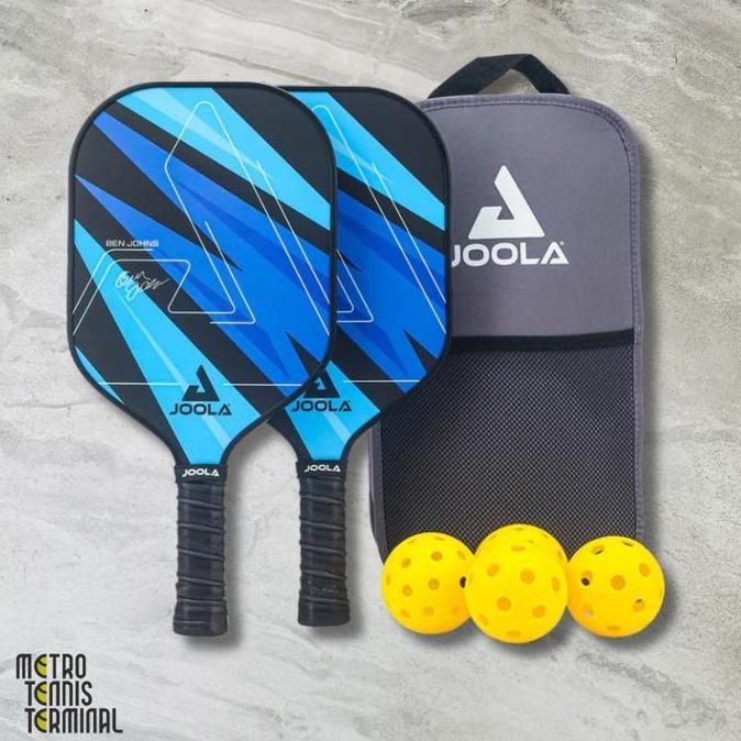 TERBARU - JOOLA Ben Johns Blue Lightning Pickleball Paddle Set ( Raket Pickleball JOOLA )
