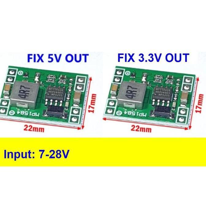 MP1584 SMALL FIXED OUTPUT STEP DOWN DC 3A 7V-28V TO 5V MODULE ITE99