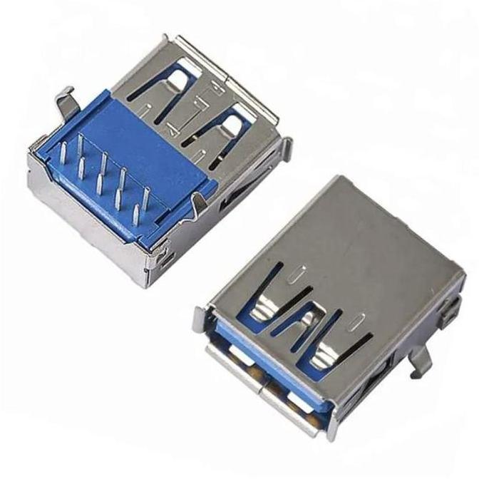 JACK SOCKET USB3 USB3.0 USB 3.0 PORT USB 3.0 SOKET RIGHT ANGLE BIRU LAPTOP ITE99